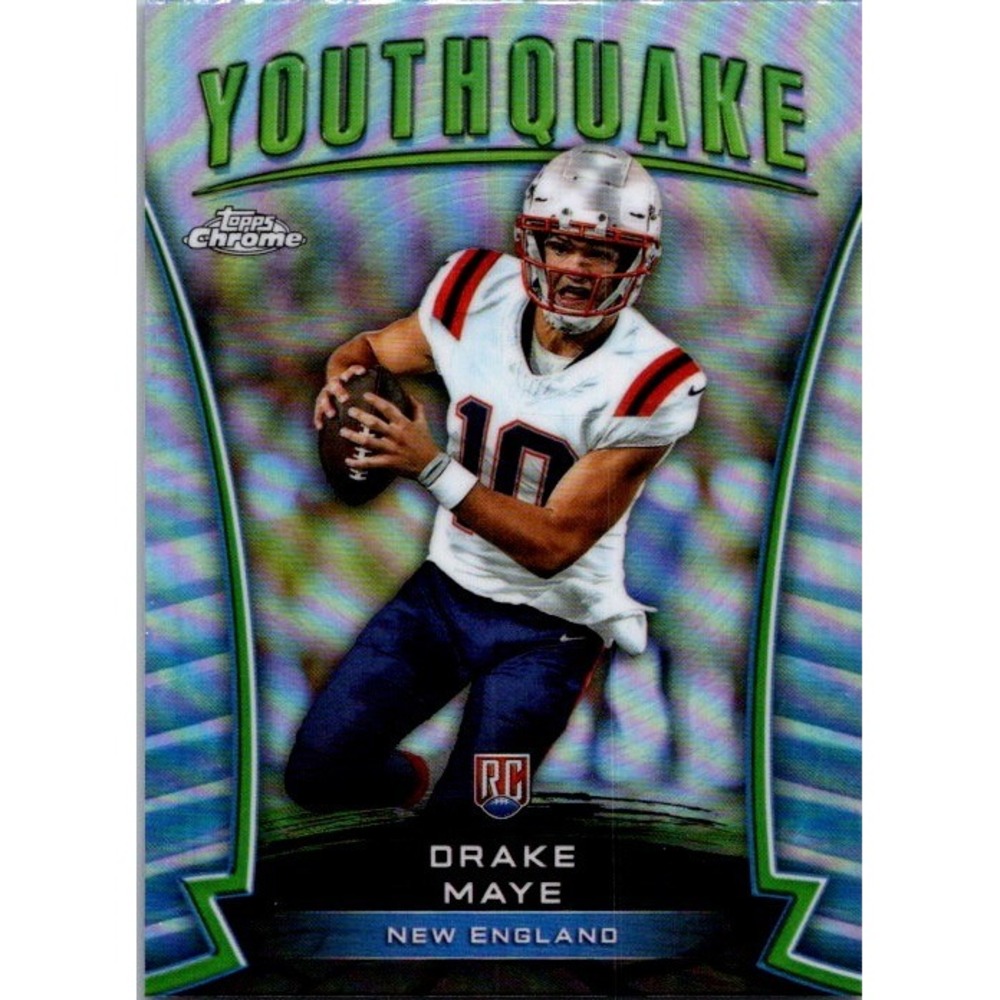 2024 Topps Chrome #Y-2 Drake Maye Youthquake Refractor New England Patriots